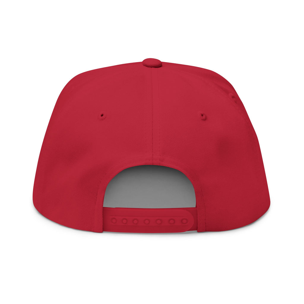 Flat Bill Cap — "Zero Filter Fashion" Embroidered Streetwear Snapback