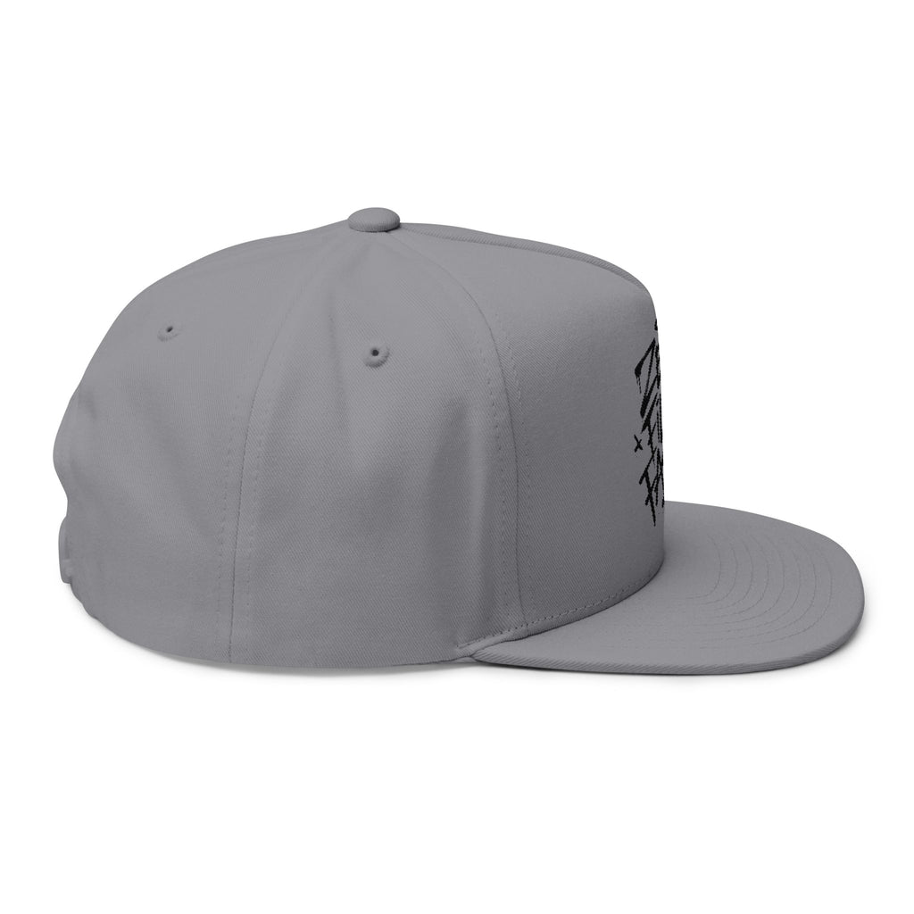 Flat Bill Cap — "Zero Filter Fashion" Embroidered Streetwear Snapback