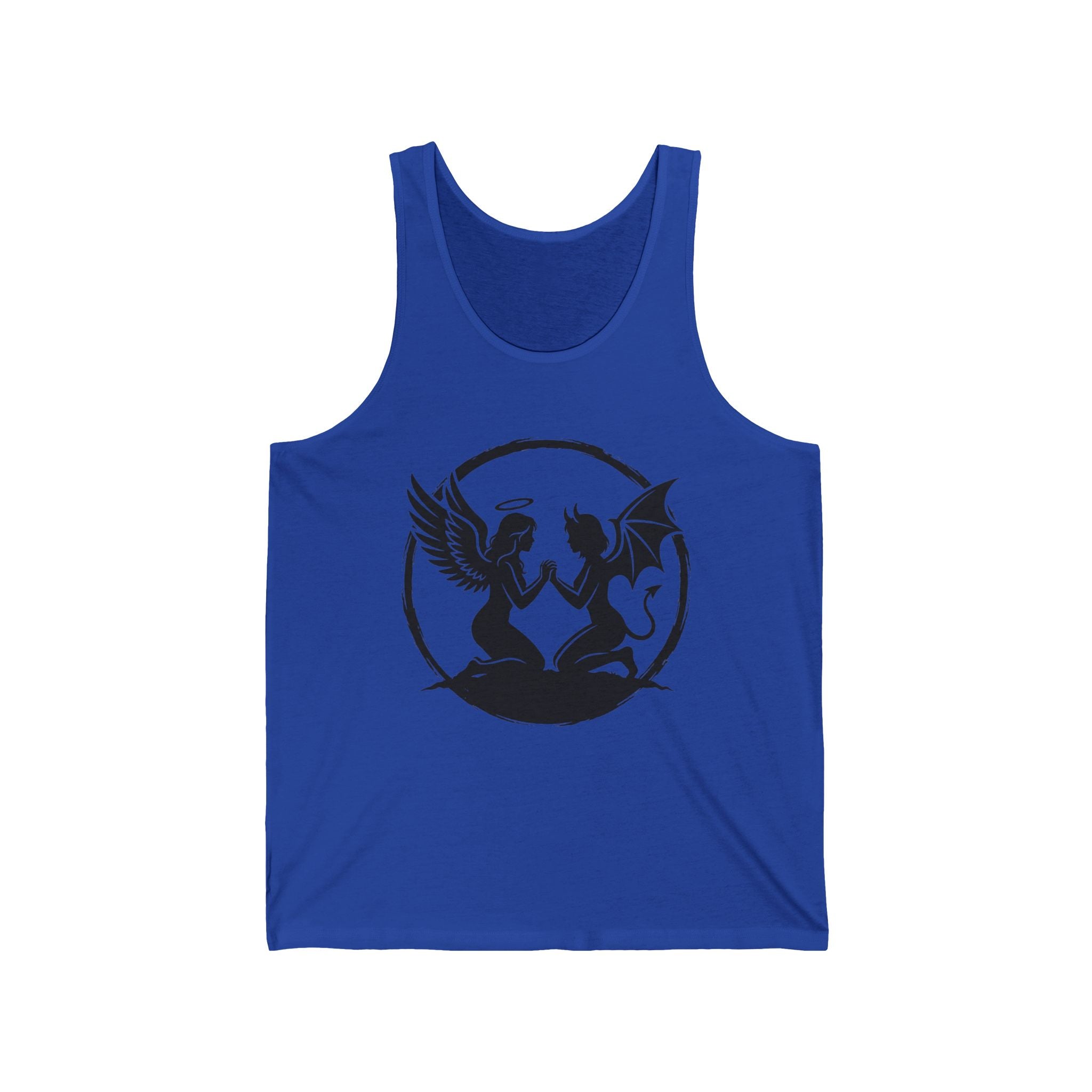 Angel vs Devil Silhouette Tank