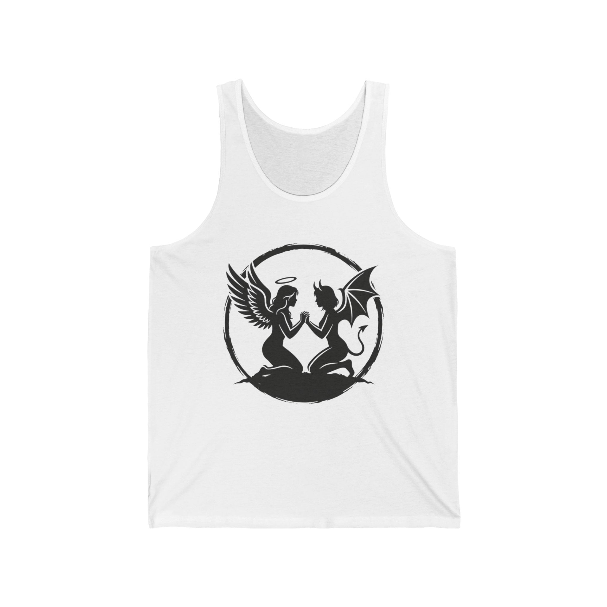 Angel vs Devil Silhouette Tank