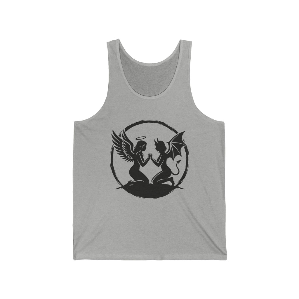 Angel vs Devil Silhouette Tank