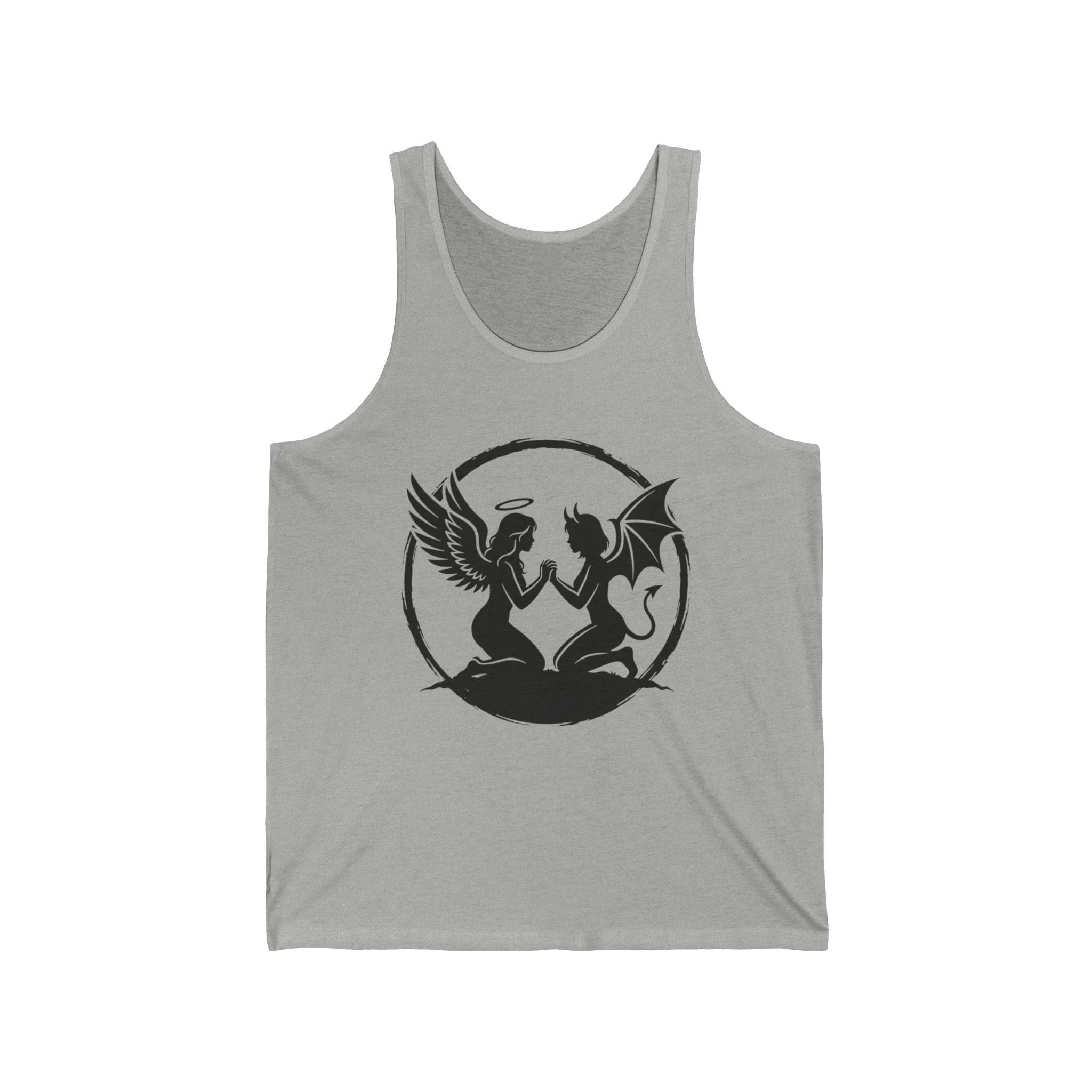 Angel vs Devil Silhouette Tank