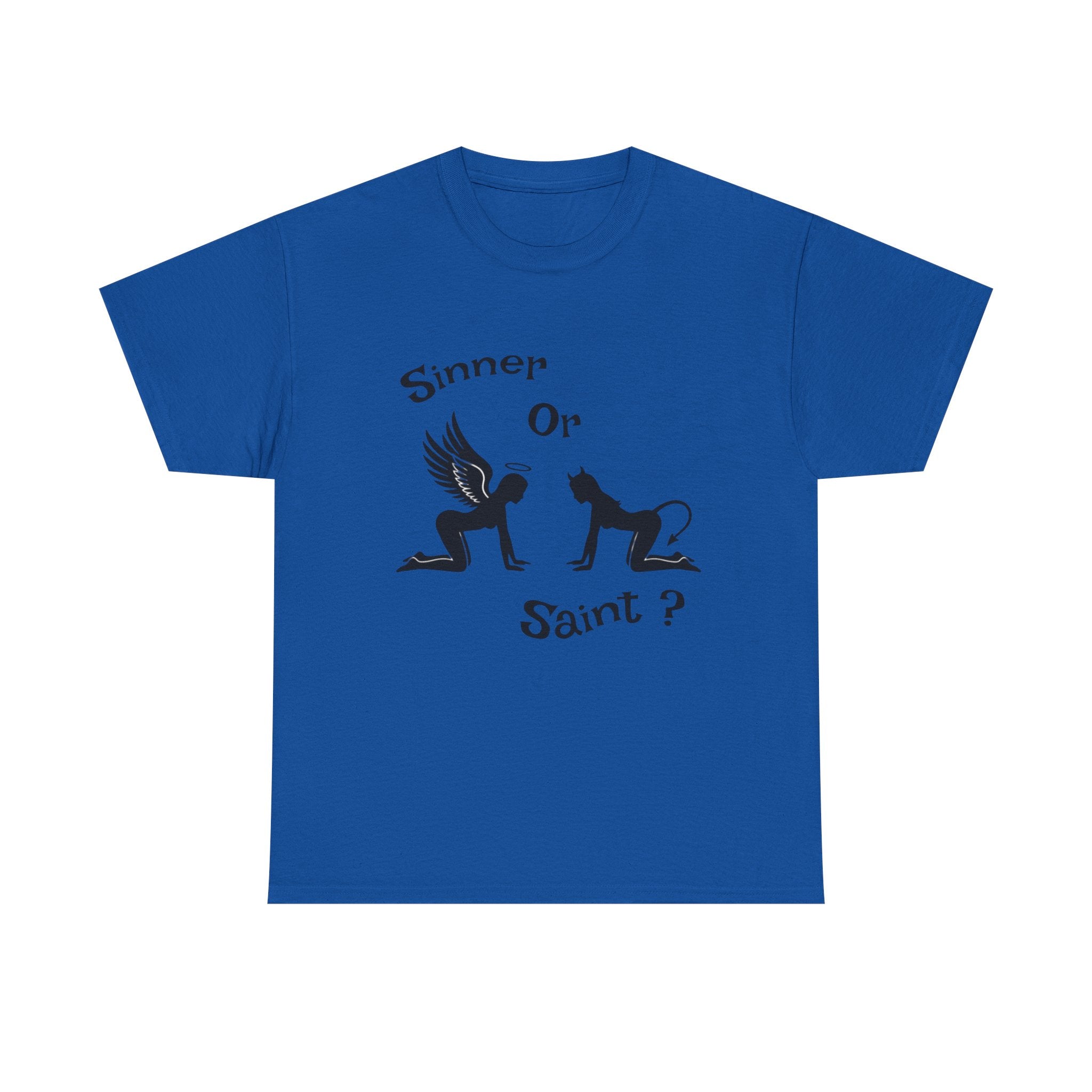 Sinner or Saint? Angel vs Devil Graphic Tee – Bold Naughty vs Nice T-Shirt 😈😇